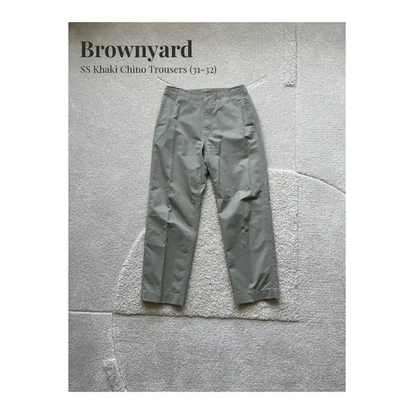 [BUNJANG] Brownyard Khaki Chino Pants (31-32) / Brownyard 카키 치노 팬츠 (31-32)