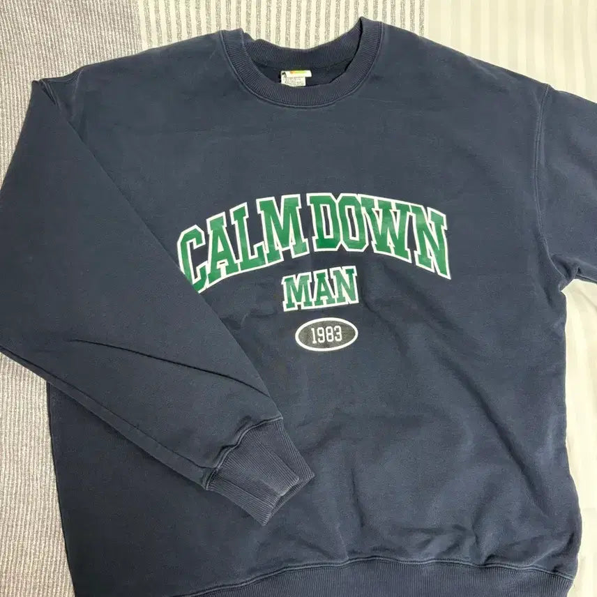 [BUNJANG] Chimchakman Sweatshirt Navy Size 3 / 침착맨 맨투맨 네이비 3사이즈
