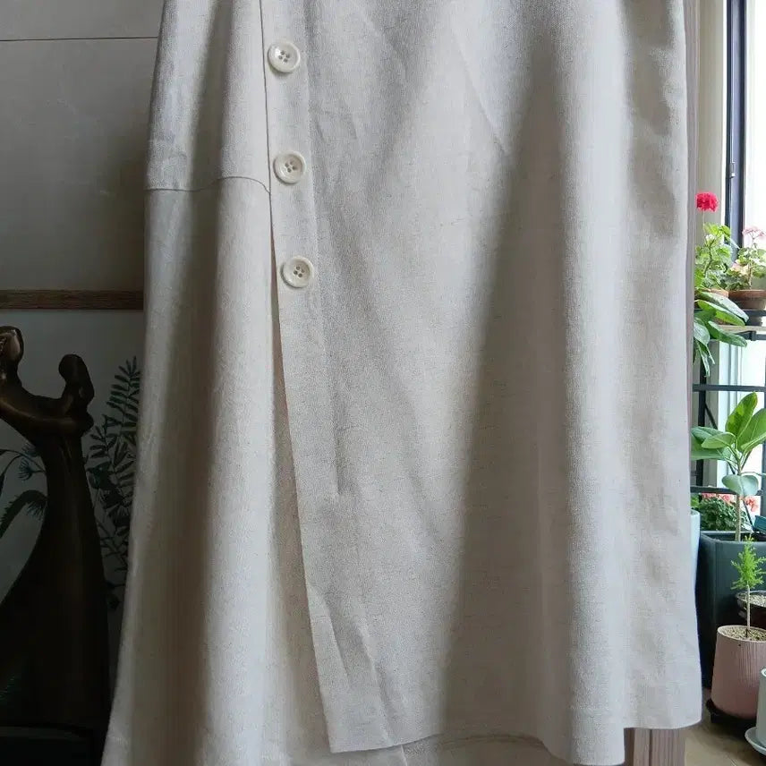 [BUNJANG] Kenneth Lady Linen Blend Skirt / 케네스레이디 린넨 혼방 스커트