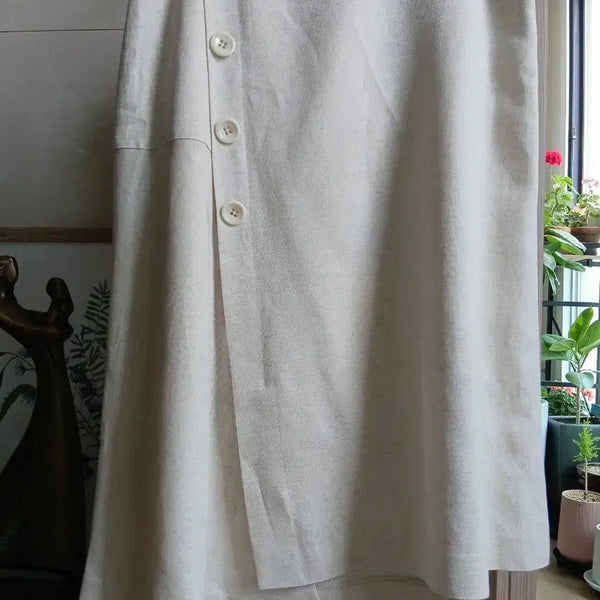 [BUNJANG] Kenneth Lady Linen Blend Skirt / 케네스레이디 린넨 혼방 스커트