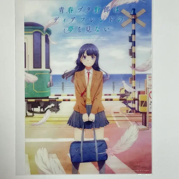 [BUNJANG] Seishun Buta Yarou A5 Clear Card - Shoko Makinohara / 청춘돼지 A5 클리어카드 - 마키노하라 쇼코