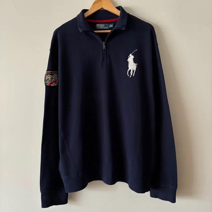 [BUNJANG] Polo Ralph Lauren Big Pony Half-Zip Knit Sweater / 2898 폴로 빅포니 반집업 니트