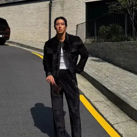 [BUNJANG] Raffinato Etoile Velvet Trucker Setup / 라피나토에뚜알 벨벳트러커 셋업