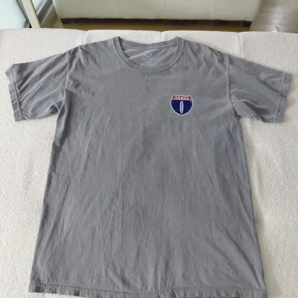 [BUNJANG] Grey Hawaii Surfing T-Shirt (L) / 그레이 하와이 서핑 반팔 티셔츠 L