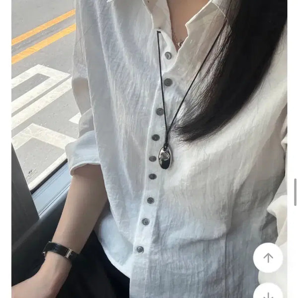 [BUNJANG] FIND Stripe Tencel Shirt / FIND 스트라이프 텐셀 셔츠