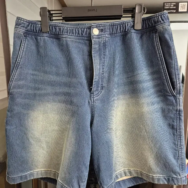 [BUNJANG] Solid Homme Blue Washed Denim Shorts / 솔리드옴므 블루 워싱 데님 쇼츠 50