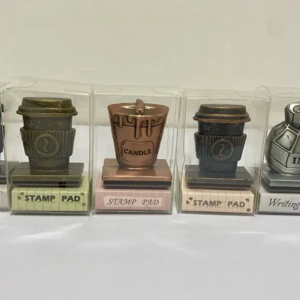 [BUNJANG] Coffee Cup & Stamp Set / [스탬프] 커피잔 & 우표 스탬프  SET 일괄 판매