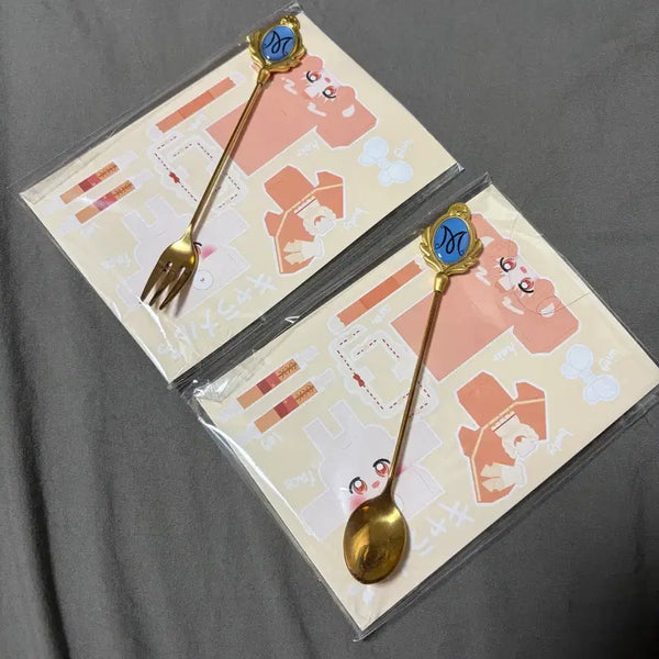 [BUNJANG] Yumeiro Patissiere Sweet Fairy Spoon & Fork Set (Blue) / (새상품) 꿈빛파티시엘 스위트요정 스푼 블루 세트 스푼 포크 일괄 판매