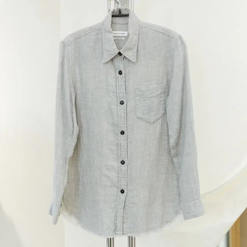 [BUNJANG] Etoile Isabel Marant Raw Cut Melange Shirt Size 36 / 에뚜왈 이자벨마랑 로우컷 멜란지 셔츠