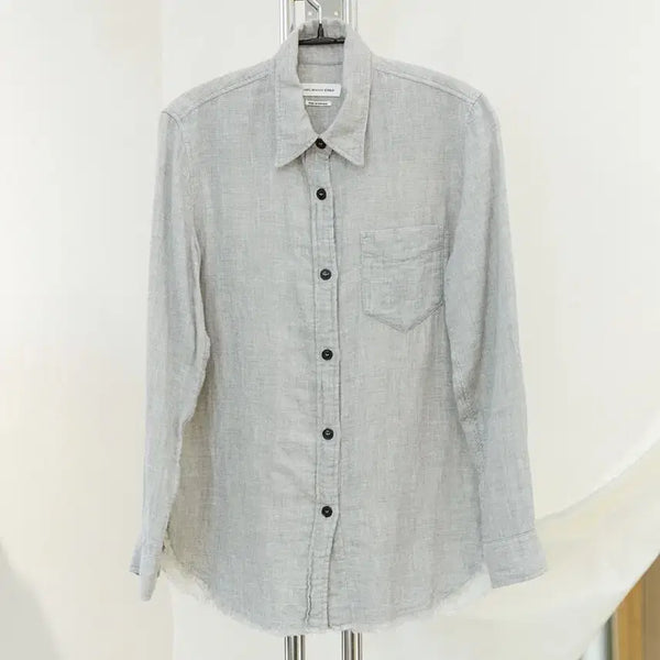 [BUNJANG] Etoile Isabel Marant Raw Cut Melange Shirt Size 36 / 에뚜왈 이자벨마랑 로우컷 멜란지 셔츠