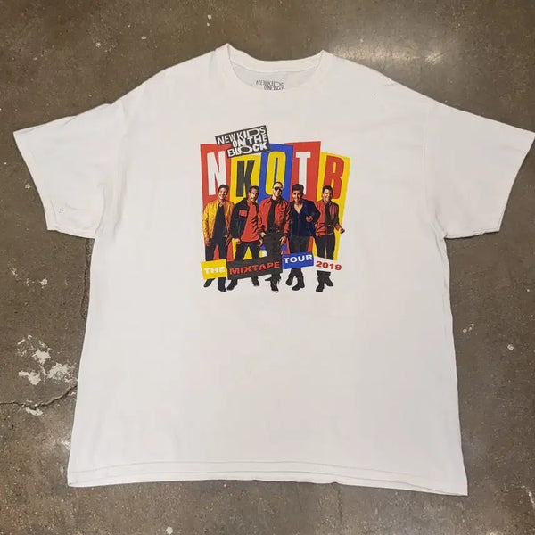 [BUNJANG] New Kids On The Block Vintage American Tour T-Shirt / 미국빈티지 뉴키즈온더블럭 투어 반팔 티셔츠