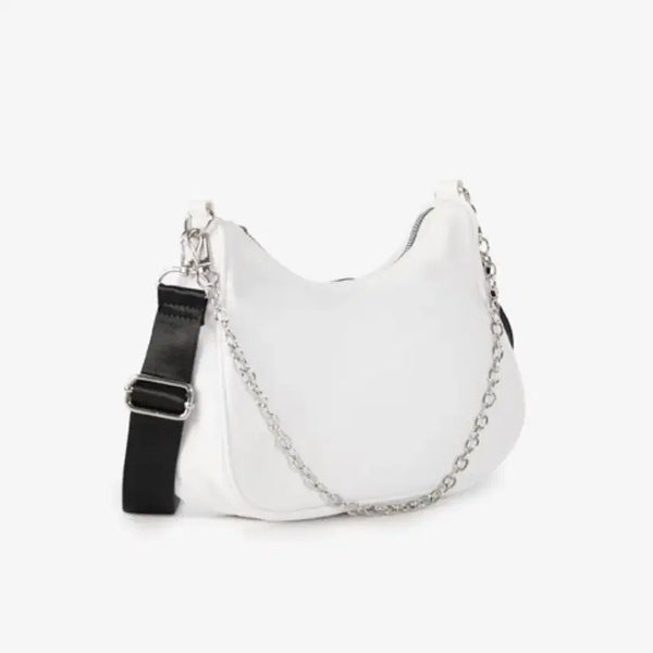 [BUNJANG] Silver Chain Hobo Bag Crossbody Bag / [새상품] 실버 체인 호보백 크로스백 데일리백 가방