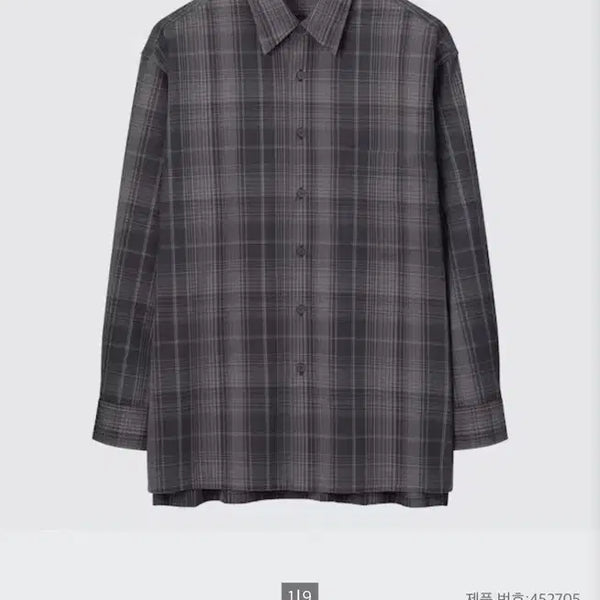 [BUNJANG] Uniqlo U Flannel Oversized Check Shirt M / 유니클로U 플란넬 오버사이즈 체크 셔츠 M