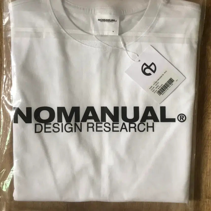 [BUNJANG] No Manual D.R Logo Long Sleeve White M / 노매뉴얼 D.R로고 롱슬리브 화이트 M 새상품