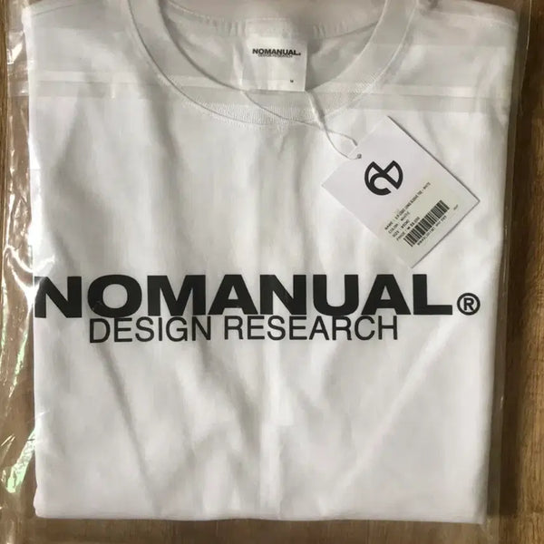 [BUNJANG] No Manual D.R Logo Long Sleeve White M / 노매뉴얼 D.R로고 롱슬리브 화이트 M 새상품