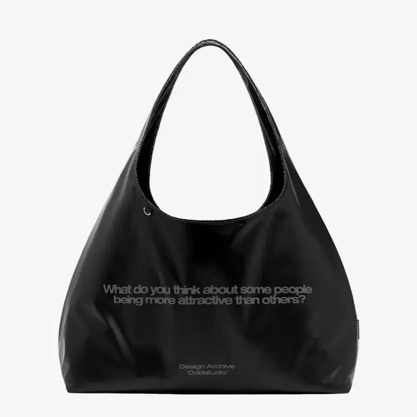 [BUNJANG] Odd Studio Attractive Glossy Shoulder Bag Black / 오드스튜디오 어트랙티브 글로시 숄더백 블랙