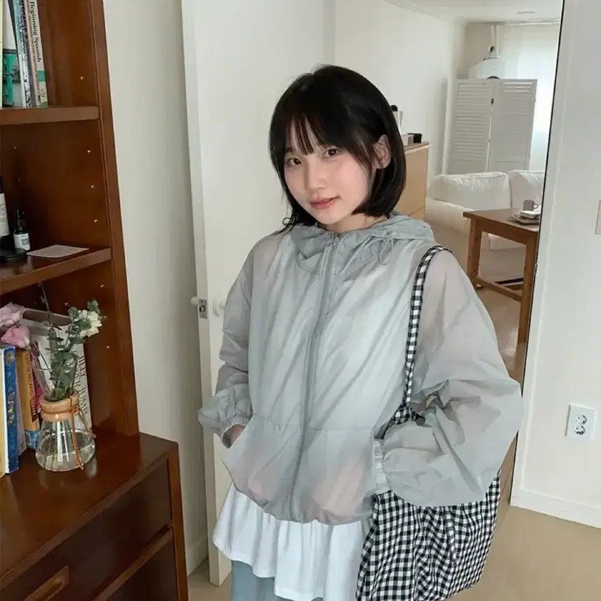 [BUNJANG] Baon Windbreaker Summer Outerwear / 바온 바람막이 여름 살안타템 잠바 아우터 연그레이(연한민트)