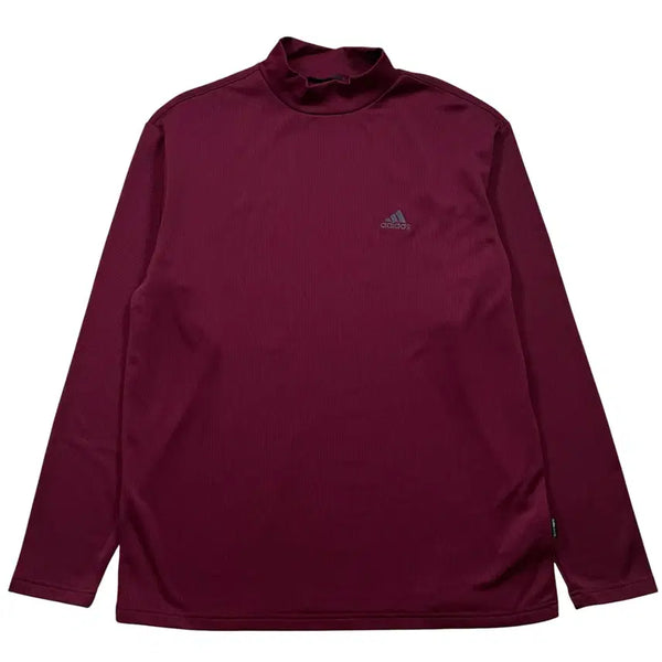 [BUNJANG] Adidas Mock Neck Long Sleeve Shirt / 아디다스 모크넥 롱슬리브