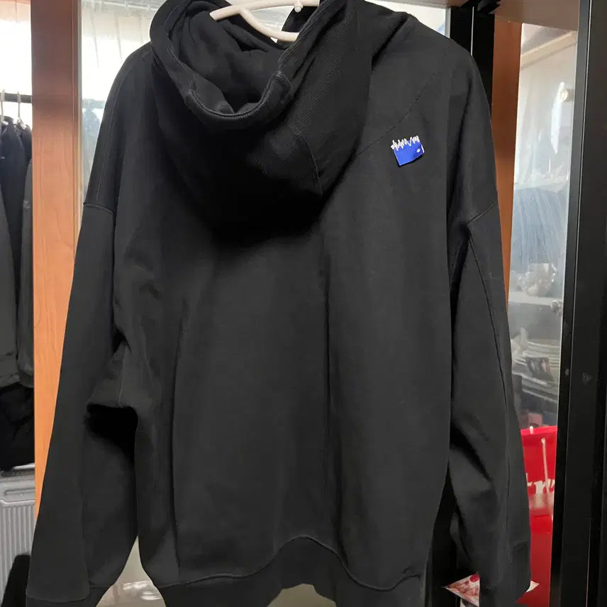 [BUNJANG] Zara x ADER Error Embroidered Hoodie Sweatshirt Black / 자라 x 아더에러 자수 후드 스웨트셔츠 블랙