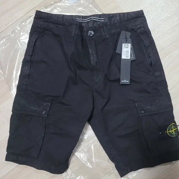 [BUNJANG] Stone Island Cargo Shorts Black / [새제품] 스톤아일랜드 카고 반바지