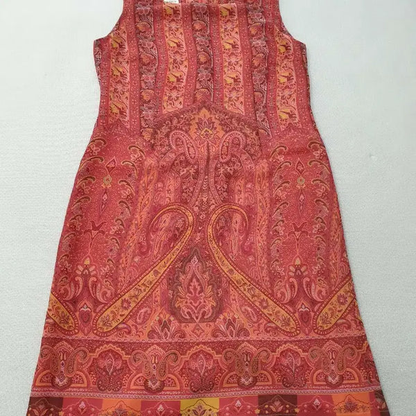 [BUNJANG] Ahn Hae-young Chiffon Paisley Sleeveless Dress / 안해영 쉬폰 페이즐리 패턴 민소매 원피스 66 여성90