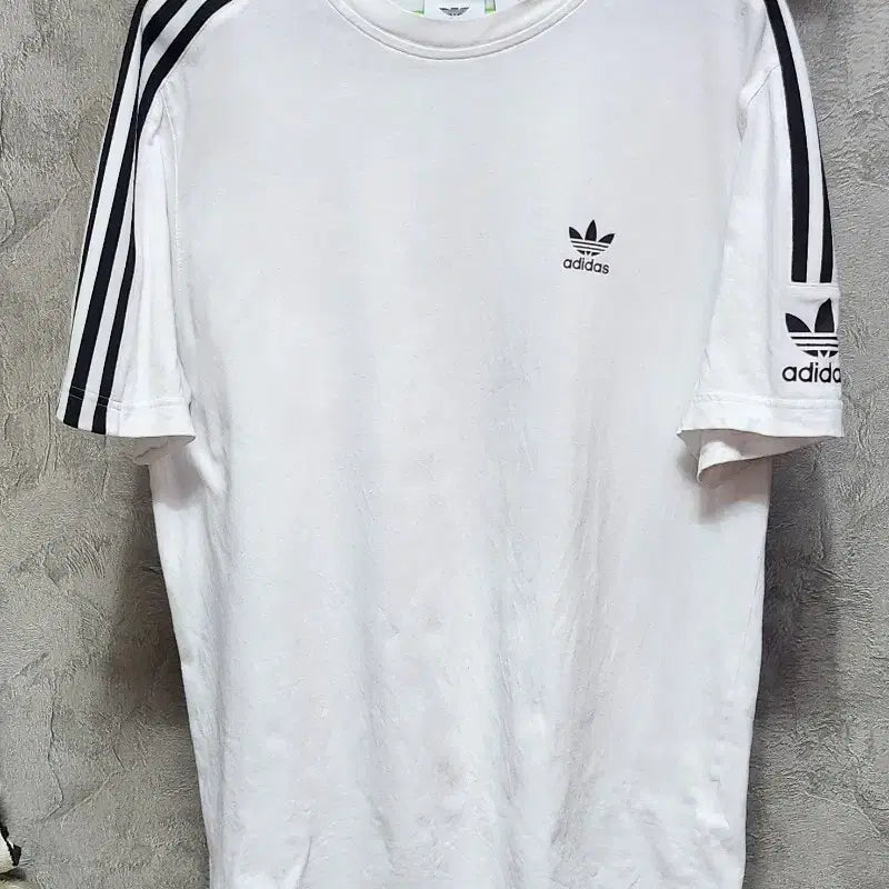 [BUNJANG] Adidas Trefoil Logo T-Shirt White / 아디다스 반팔티 흰색 삼선 로고