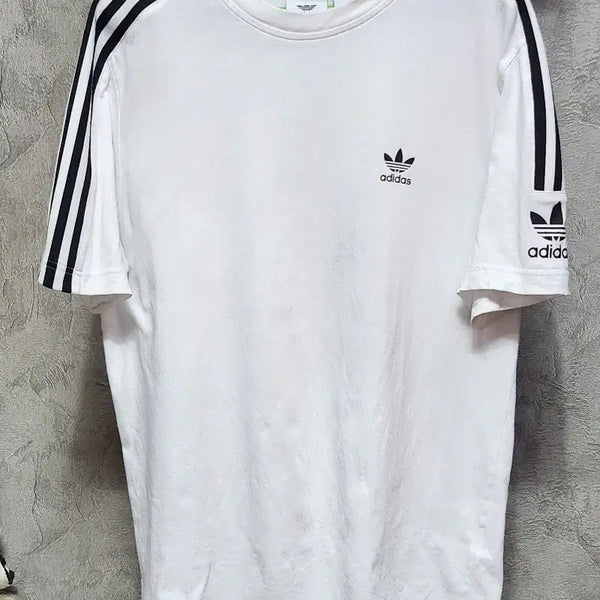 [BUNJANG] Adidas Trefoil Logo T-Shirt White / 아디다스 반팔티 흰색 삼선 로고