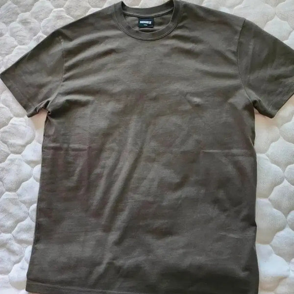 [BUNJANG] NINE THE GRATEFUL SHORT SLEEVE T-SHIRT KHAKI / 나인제트 반팔티 카키색