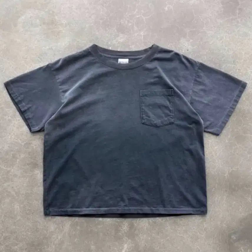 [BUNJANG] Akimbo Club Chain Picker Pocket T-Shirt Faded Black XL / [XL] 아킴보클럽 체인피커 포켓 티셔츠 페이디드 블랙