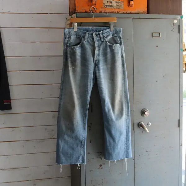 [BUNJANG] Levi's LVC 47501 Cut Selvedge Jeans (2004) / (착용컷) 00's 리바이스 LVC 47501 커팅 셀비지 진 33.5