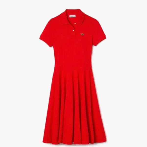 [BUNJANG] Lacoste Pique Polo Dress with Waistband / (실착안한 새상품)라코스테 허리밴딩 폴로 원피스