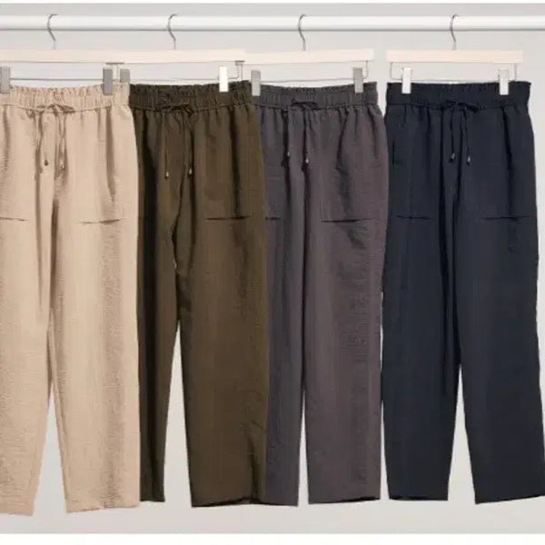 [BUNJANG] Women's Summer Cotton Pants - 4 Piece Set / 썸머팬츠4종