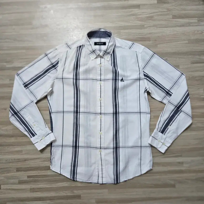 [BUNJANG] Beanpole Men's Classic Check Shirt / 95) 빈폴 체크 남방 셔츠