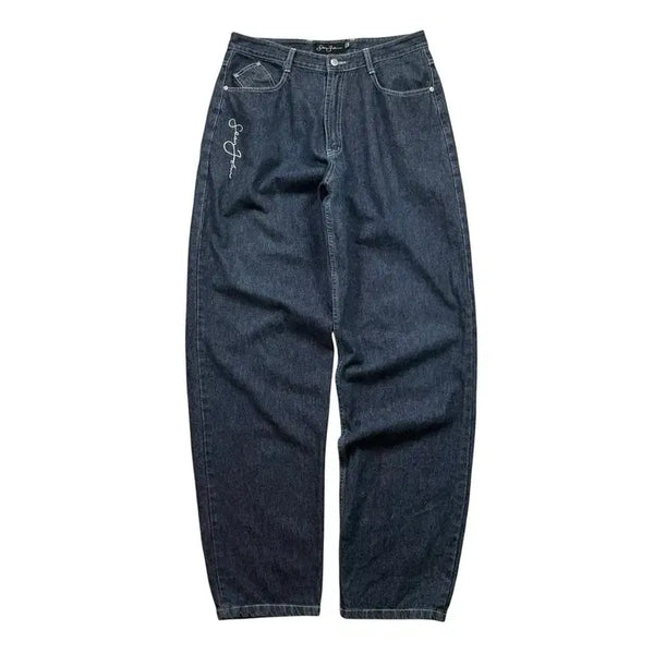 [BUNJANG] Sean John Signature Embroidered Denim Pants / 션존 시그니처 자수 데님 팬츠