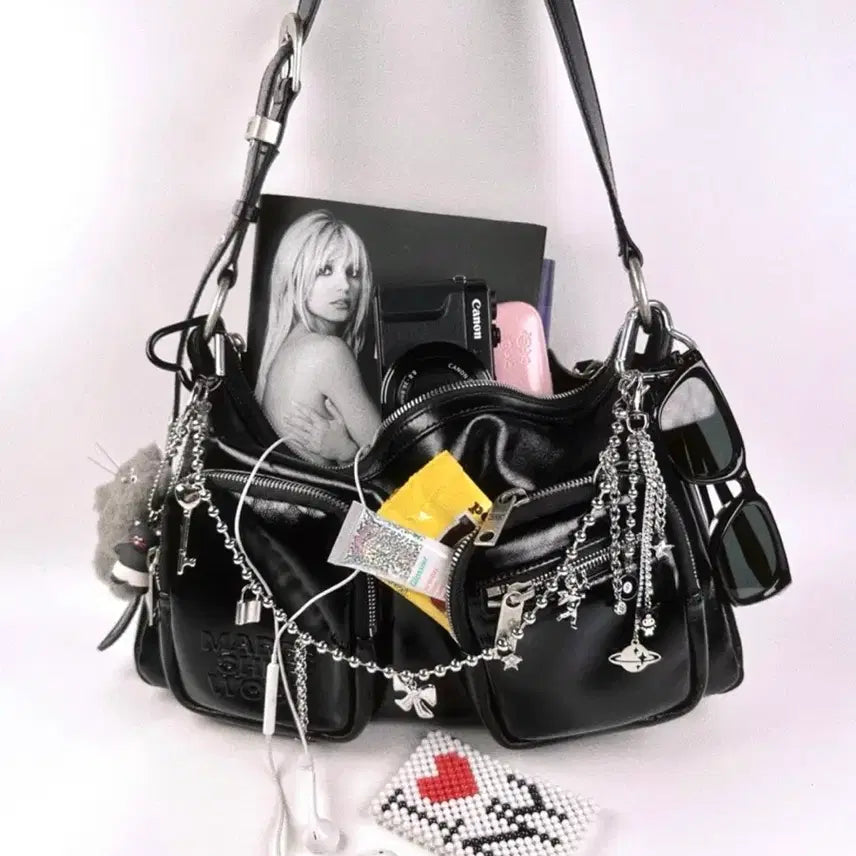 [BUNJANG] Éclore Silver Chain Charm Bag Charm / 실버 백 체인 키링