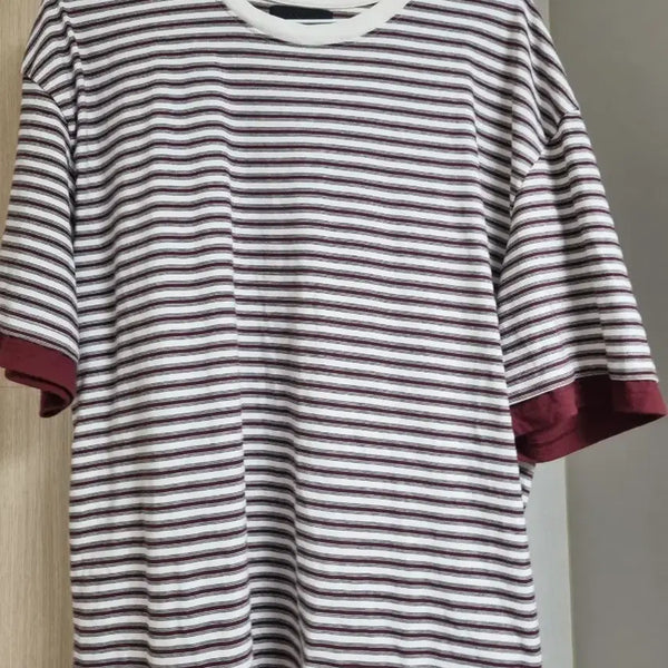 [BUNJANG] DNSR Layered Stripe T-Shirt (XL) / DNSR 레이어드 스트라이프 티셔츠(XL)