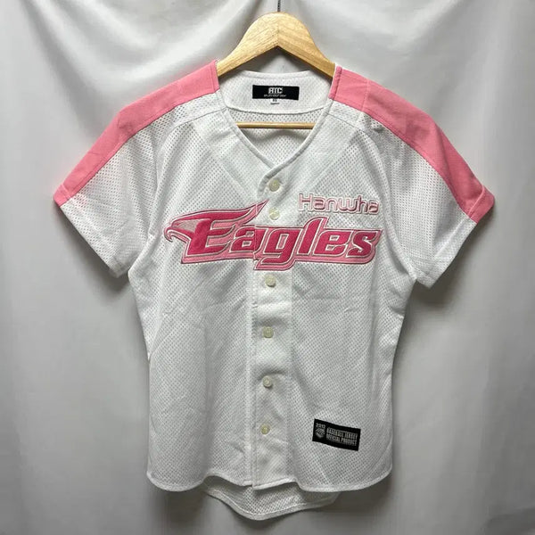 [BUNJANG] Hanwha Eagles ATC Pink White Baseball Jersey Size 85 / [정품/85] 한화이글스 ATC 핑크 화이트 유니폼