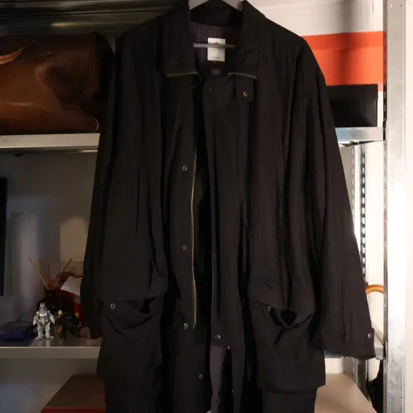 [BUNJANG] Polilteru 24FW Heavy Cargo Coat Black / 폴리테루 / 24fw 헤비 카코트 블랙 / 3 (100-105)