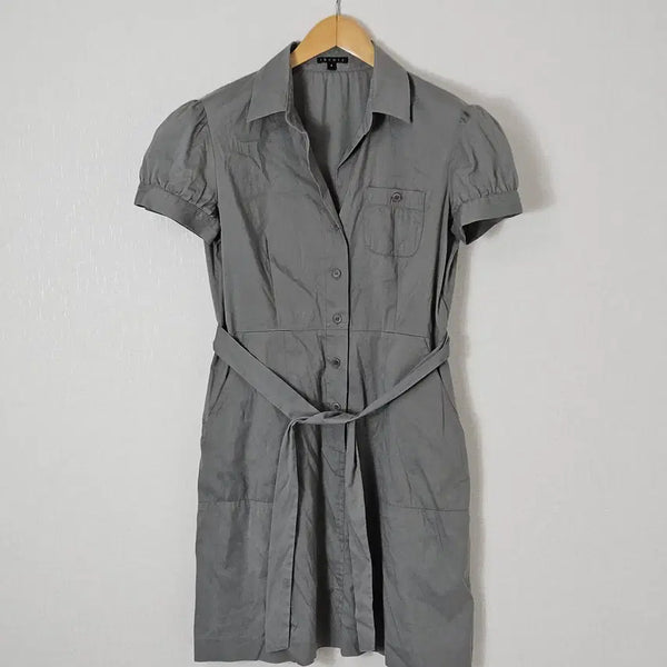 [BUNJANG] Theory Women's Short Sleeve Mini Dress / 띠어리 Theory 반팔 미니 원피스 카라티 여성 4사이즈
