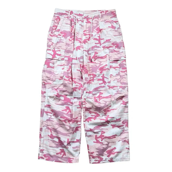 [BUNJANG] Pink Camo Cargo Pants / 핑크 카모 카고 팬츠