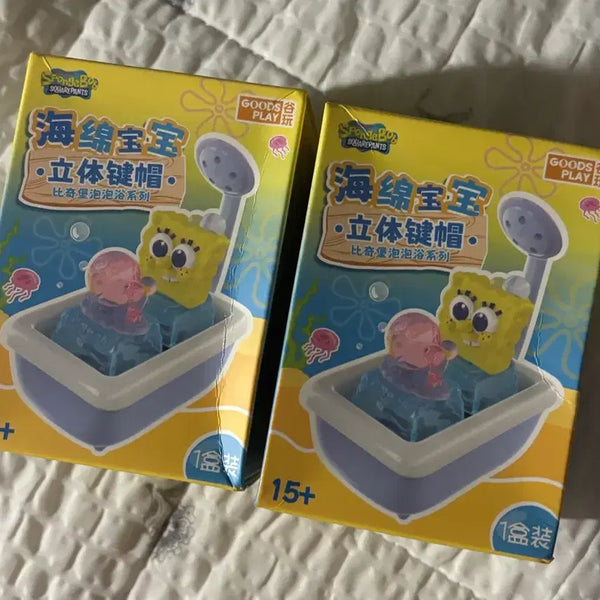 [BUNJANG] SpongeBob SquarePants Spatula Character Keycap Keychain / 스폰지밥 입체 키캡 키링 (집게사장)