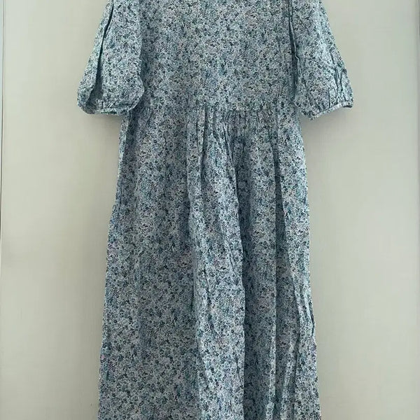 [BUNJANG] Floral Print Long Dress / 잔꽃 원피스