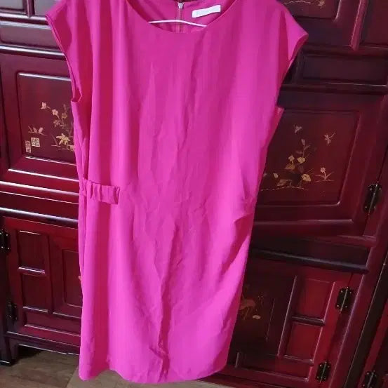 [BUNJANG] She's Miss Pink Cap Sleeve Midi Dress / 가격내림.핑크색 민소매 원피스66