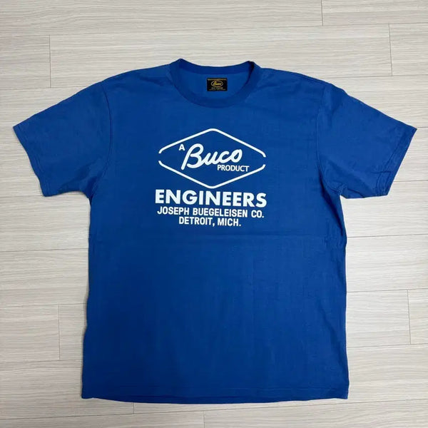 [BUNJANG] The Real McCoy's Buco Engineer T-Shirt Royal Blue XXL / 리얼맥코이 부코 엔지니어 티 로얄블루 XXL