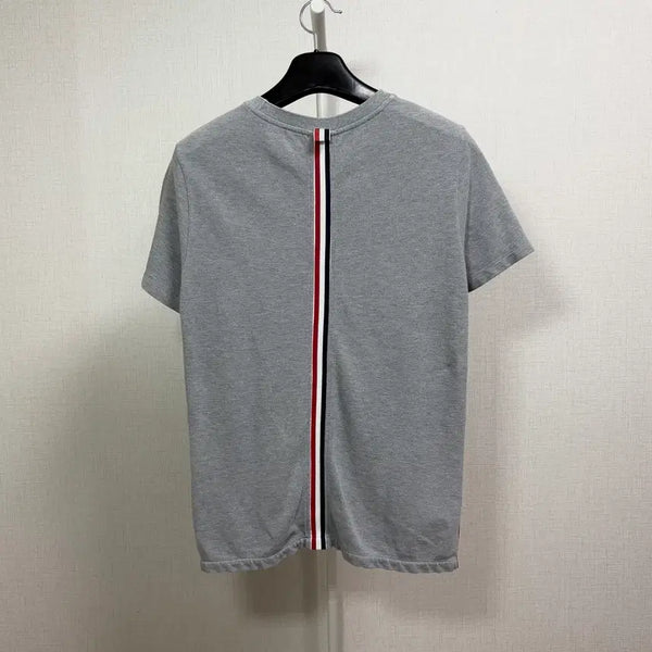 [BUNJANG] Thom Browne Back Tricolor T-shirt Grey / [2/정품] 톰브라운 백삼선 반팔티 그레이