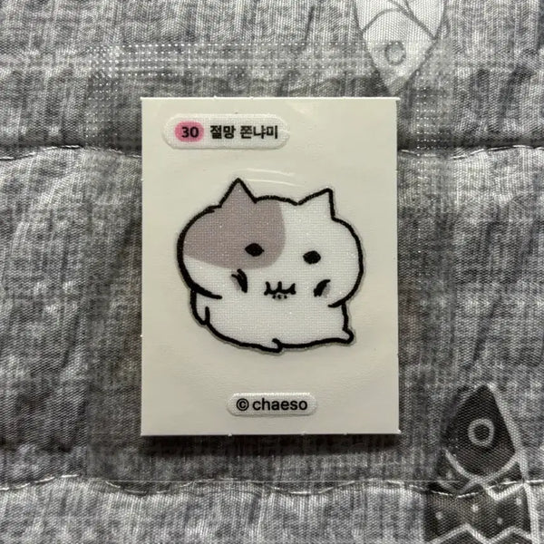 [BUNJANG] Jjonyami Sticker Set 30 Pieces / 쫀냐미 띠부씰 30 절망 쫀냐미 씰스티커
