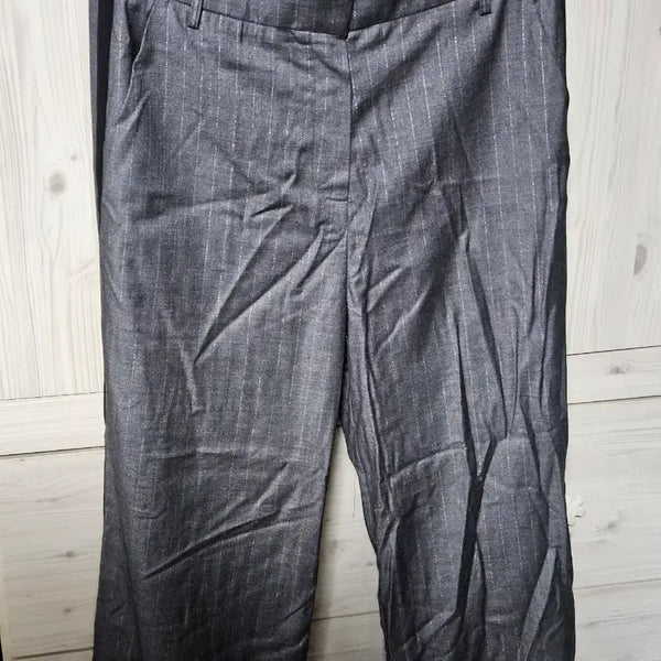[BUNJANG] Gangjame Stripe Slacks Grey / 강자매 스트라이프 슬랙스 그레이
