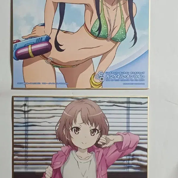 [BUNJANG] Sword Art Online: Gun Gale Online B Prize Large Shikishi Set / 소드 아트 온라인 건게일 온라인 b상 대형 색지