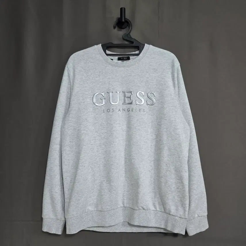 [BUNJANG] Guess Big Logo Graphic Sweatshirt Light Gray XL / No.97 게스 GUESS 맨투맨 빅로고 그래픽 라이트 그레이