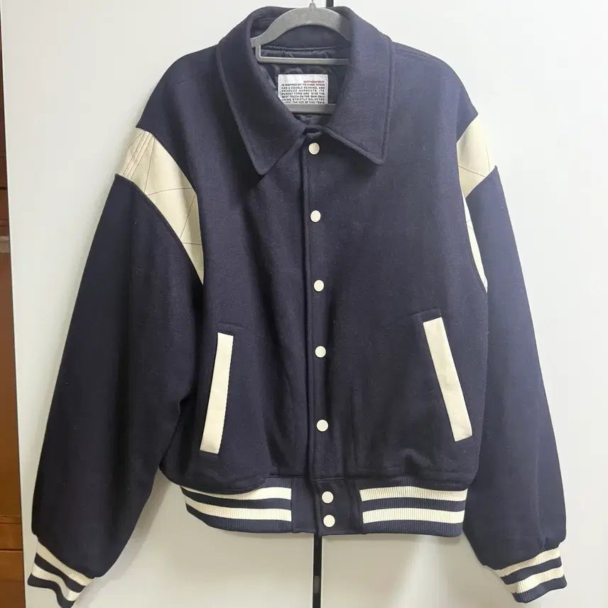 [BUNJANG] Birthday Suit Navy Varsity Jacket XL / 벌스데이수트 네이비 바시티 자켓 XL
